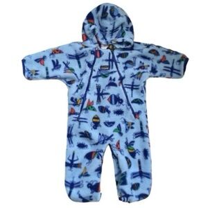 Vintage Patagonia Blue Insect Print Infant Bunting